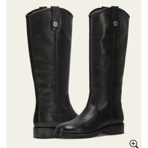 Frye Melissa Tall Black Leather Riding Boots Women’s Size 10 Classic & Timeless